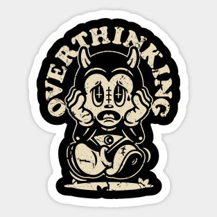 Overthinking Sticker